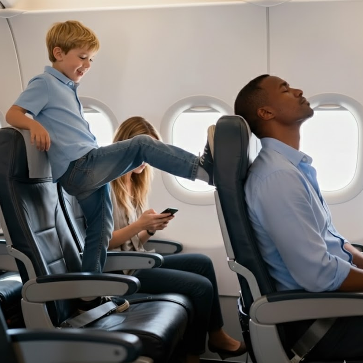 On My Last Flight, a 7-Year-Old Boy Kept Kicking My Seat — Nothing Could Calm Him Down, So Here’s What I Decided to Do