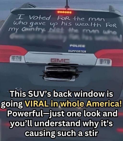 A handwritten message scrawled across an SUV’s rear window turns an ordinary drive into a public confession of heartbreak and betrayal, stopping traffic and capturing attention, as strangers confront raw emotion, question trust and loyalty, and witness the courage required to transform deeply private pain into a shared moment of human vulnerability