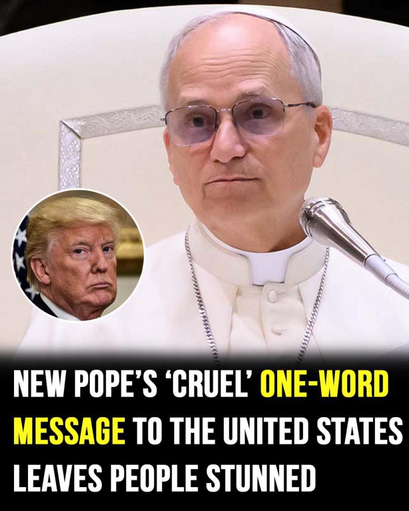 Pope’s one-word message to the United States goes viral